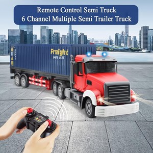 اسباب بازی ماشین کنترلی تریلی کانتینردار بزرگ Remote Control TRANSPORT TRUCK مقیاس 1:24_اسباب بازی ماشین کنترلی